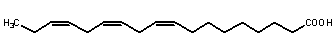 Image of molecular structure representing alpha-Linolenic acid