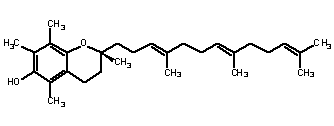 Image of molecular structure representing alpha-Tocotrienol