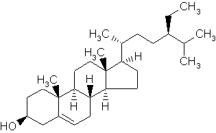 Image de la structure moléculaire représentant bêta-Sitostérol