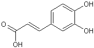 Image of molecular structure representing Caffeic acid